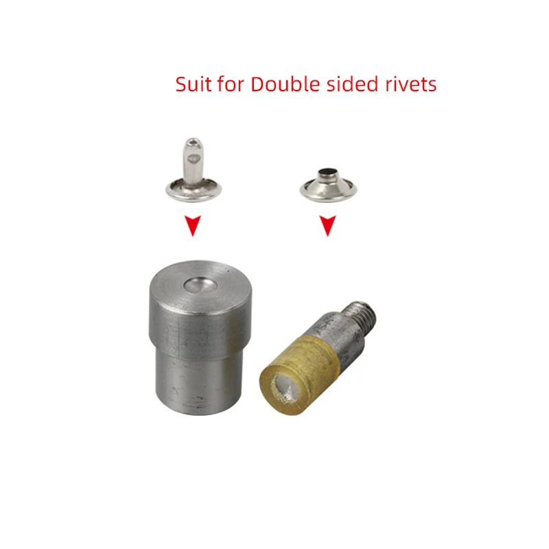 1sets 5-9mm Double Sided Rivet Hand Press Die Cap Nail Installation Tool for Manual Punching Machine