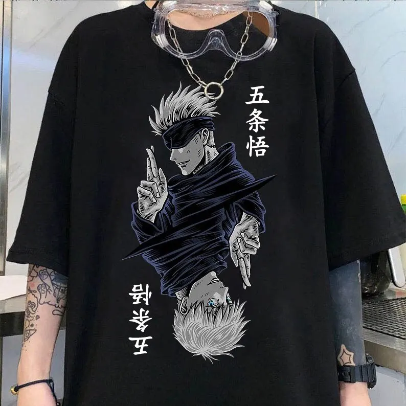 

Summer Women's T-Shirt Fashion Jujutsu Kaisen Satoru Gojo Anime Graphic Tees Shirts For women O-Neck Short Sleeve Female Clothes