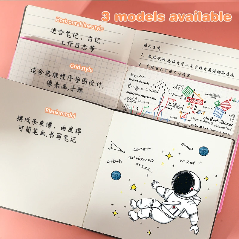 창의적인 휴대용 사각형 노트북 및 일기장 미니 메모장, 일기장 그리드 빈 필기 용지, 학교 사무용품