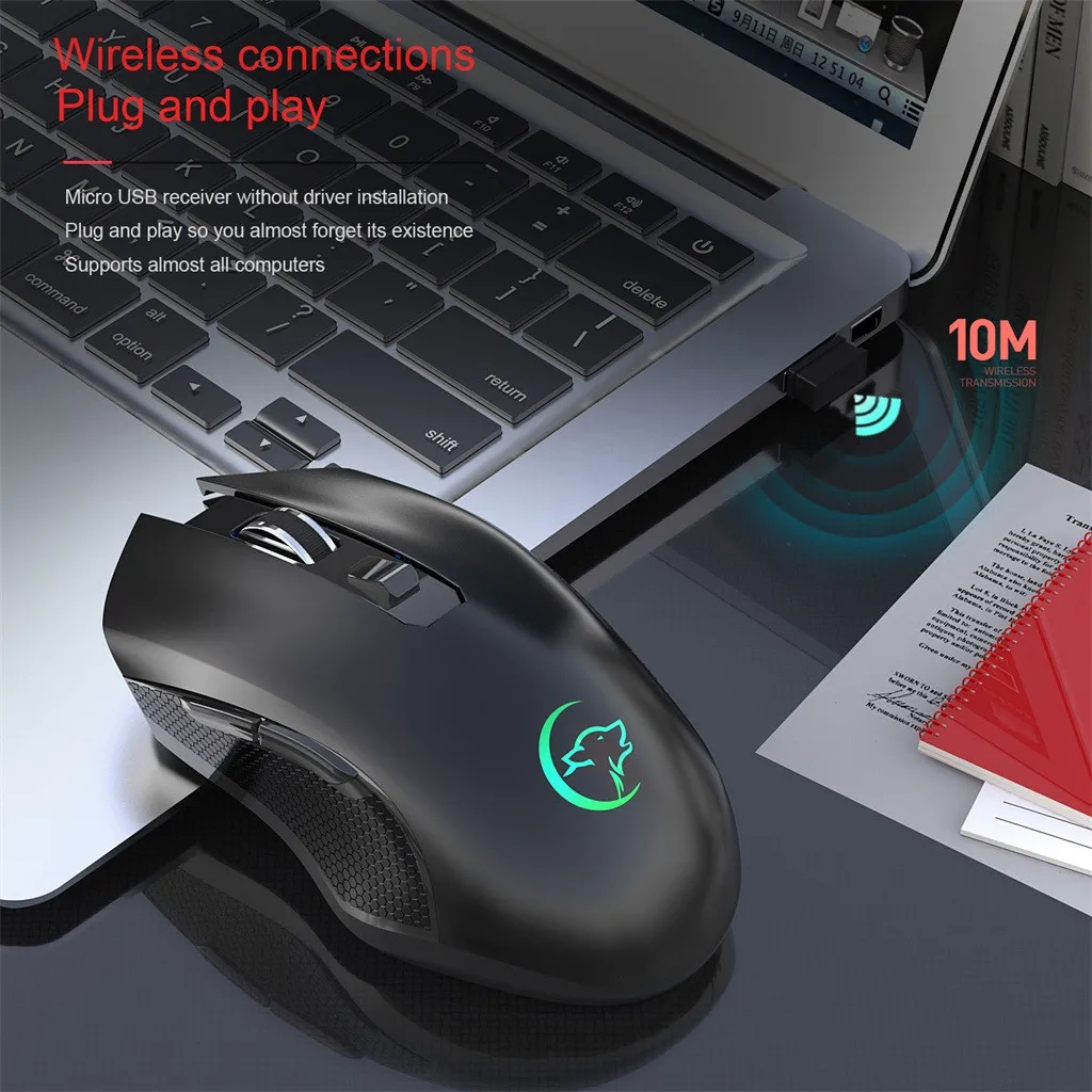 cheap wireless gaming mouse 2.4G Wireless Mouse Optical PC Mice 6 Buttons 3 Modes 2400dpi Computer Mause Adjustable Rechargeable Silent Click Gaming Mouse wireless laptop mouse