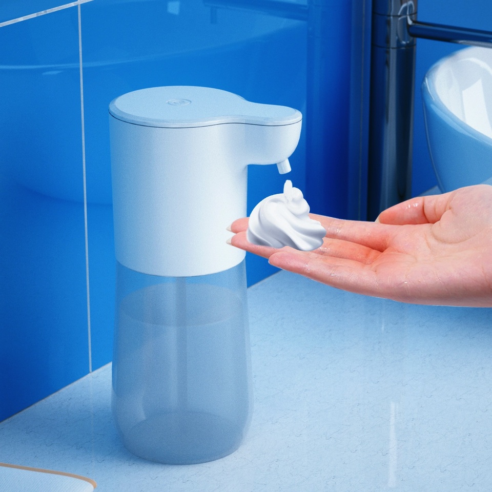 Household Automatic Induction Foam Soap Dispenser, Can Be Used In Kitchen, Bathroom, Public Restroom USB Smart Soap Dispenser