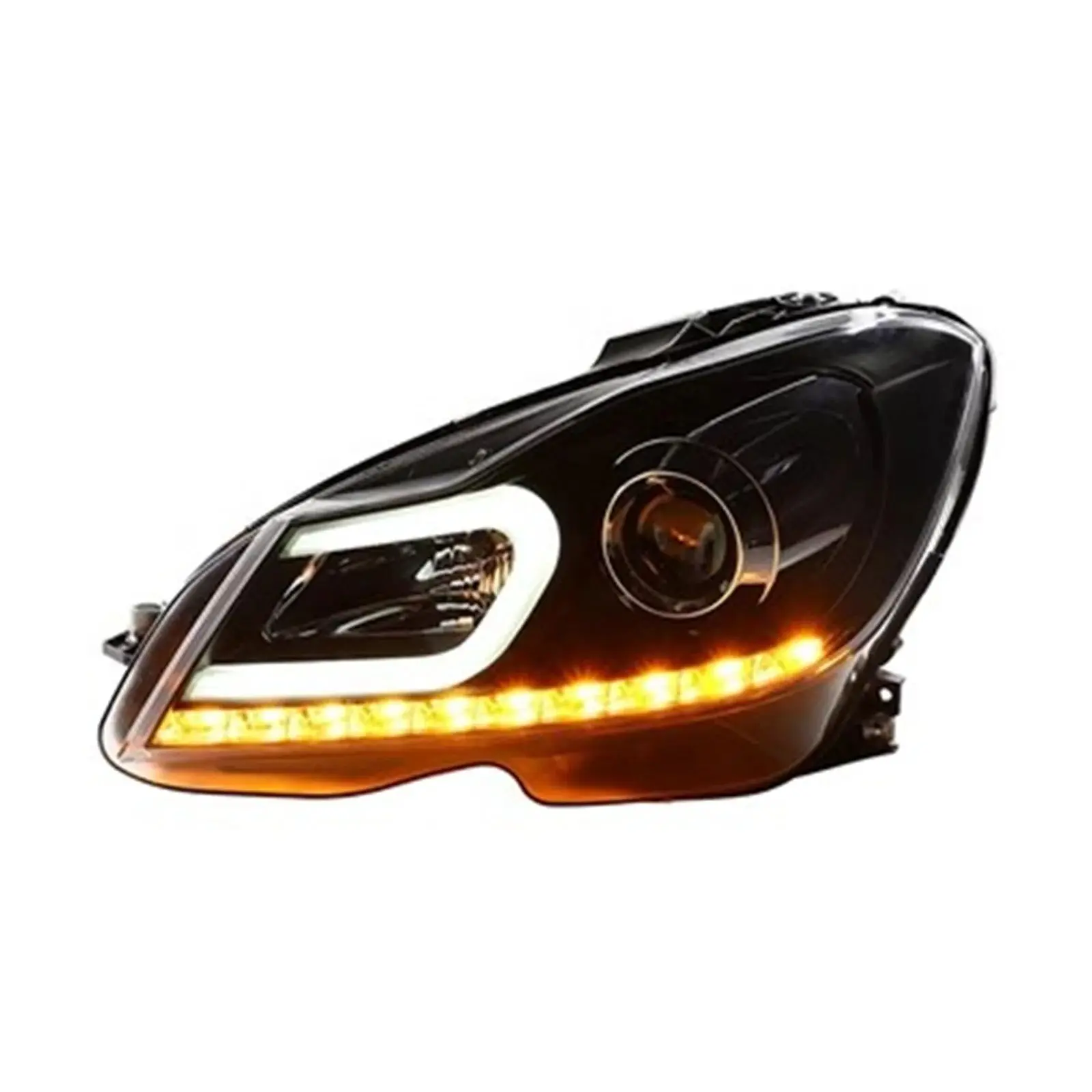 

Headlight assembly for Mercedes Benz C-Class W204 C180 C200 C63 C260 LED daytime running light lens xenon headlamp