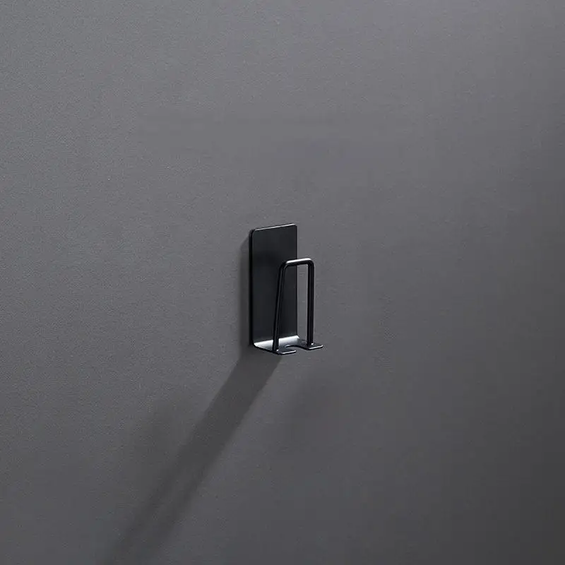 Stainless Steel Toothbrush Holder Wall Mounted Adhesive Toothbrush Cup Holder Space Saving Home Organizer