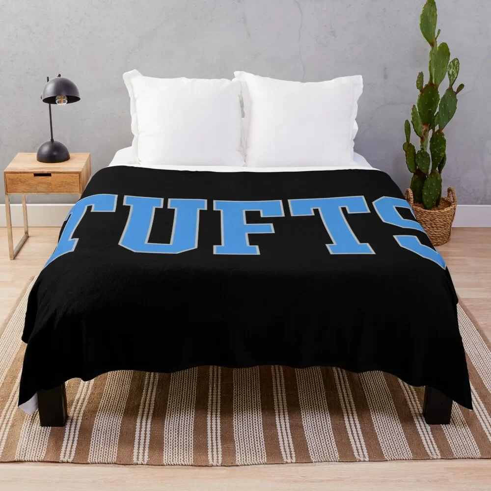 

tufts - college font Throw Blanket Heavy Summer Beddings for winter Warm Blankets