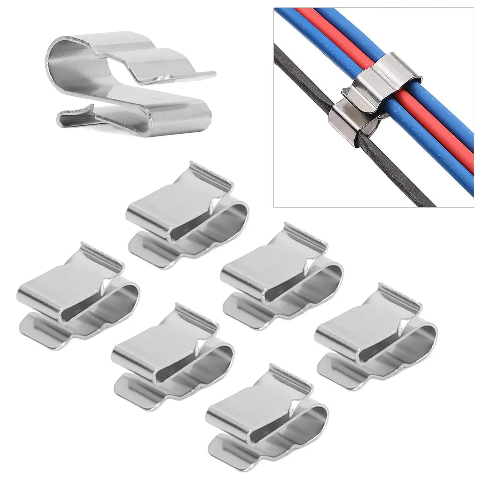 Solar Panel Cable Clips Stainless Steel Steel Photovoltaic Wire Clip Strong Stress Support Unique Structure for home