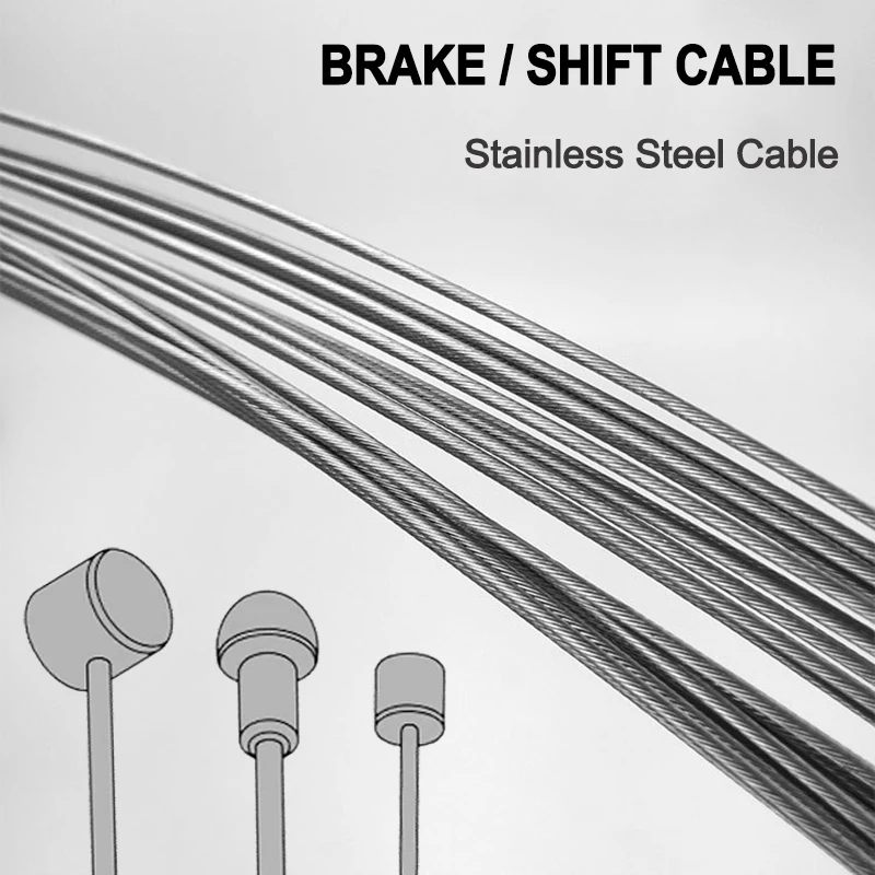 

5/10 шт. велосипедный кабель из нержавеющей стали для горного велосипеда, трос переключателя передач, тормоз, Внутренний Трос, линия 2100 мм, 1550 мм, 1700 мм