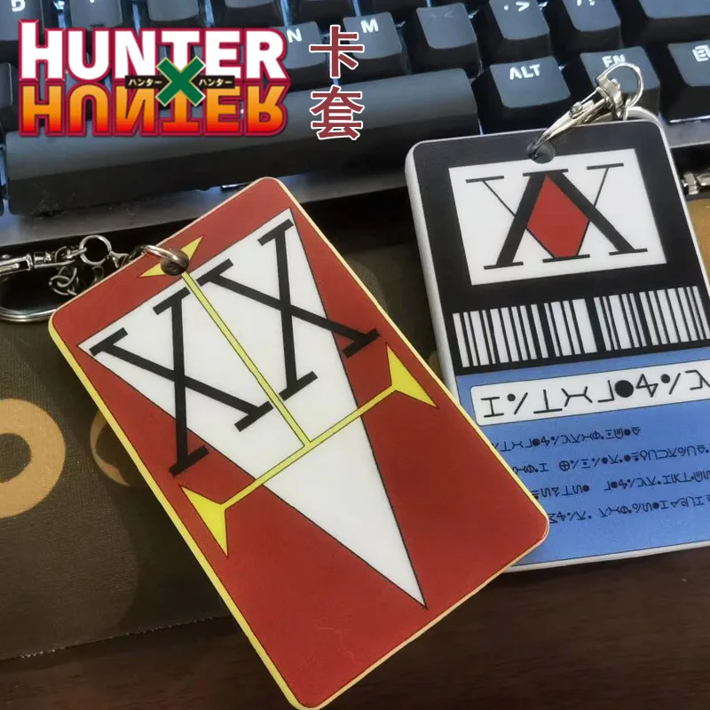 

1 Pcs New Anime Hunter X Hunter License Card Holders Hisoka Kurapika Killua Zoldyck PVC Card Cover Case Pendant Keychains Toys