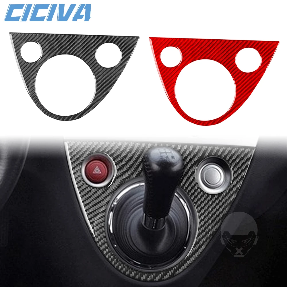 

For Honda Civic Si 2001-2005 Carbon Fiber Gear Shift transmission Panel Decoration Cover Car inside Trim Accessories Sticker