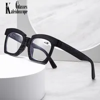 Oversized Square Reading Glasses Women Men Hyperopia Eyeglasses Prescription Diopter Eyewear +1.5 +2 +2.5 +3 +3.5 1