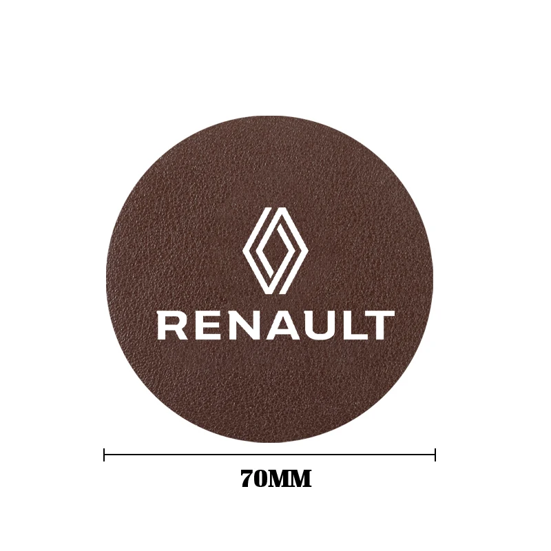 르노 클리오, 산데로, 캡처, 메간 R5 4, 이-테크, 시닉, 오스트랄, 라팔레, 심비오즈 차량용 미끄럼 방지 컵홀더 패드 (PU 소재)