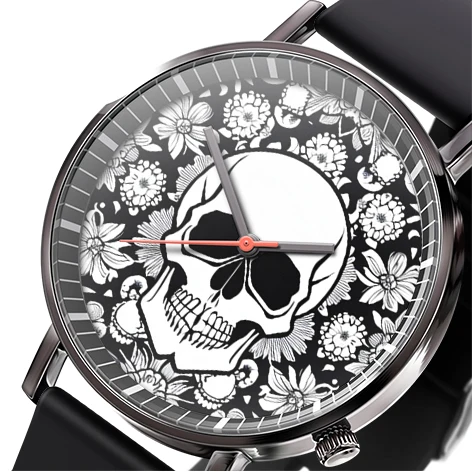 

Fashion leisure boys and girls watch skull antler flower watch quartz sports watches