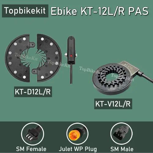 Ebike KT BZ-10C PAS/ KT-V12L PAS/ KT-D12L/R 5PAS 8PAS Pedal Assistant Sensor with 3pins Julet WP or SM-3A Plug Ebike Motor Parts - Image 2