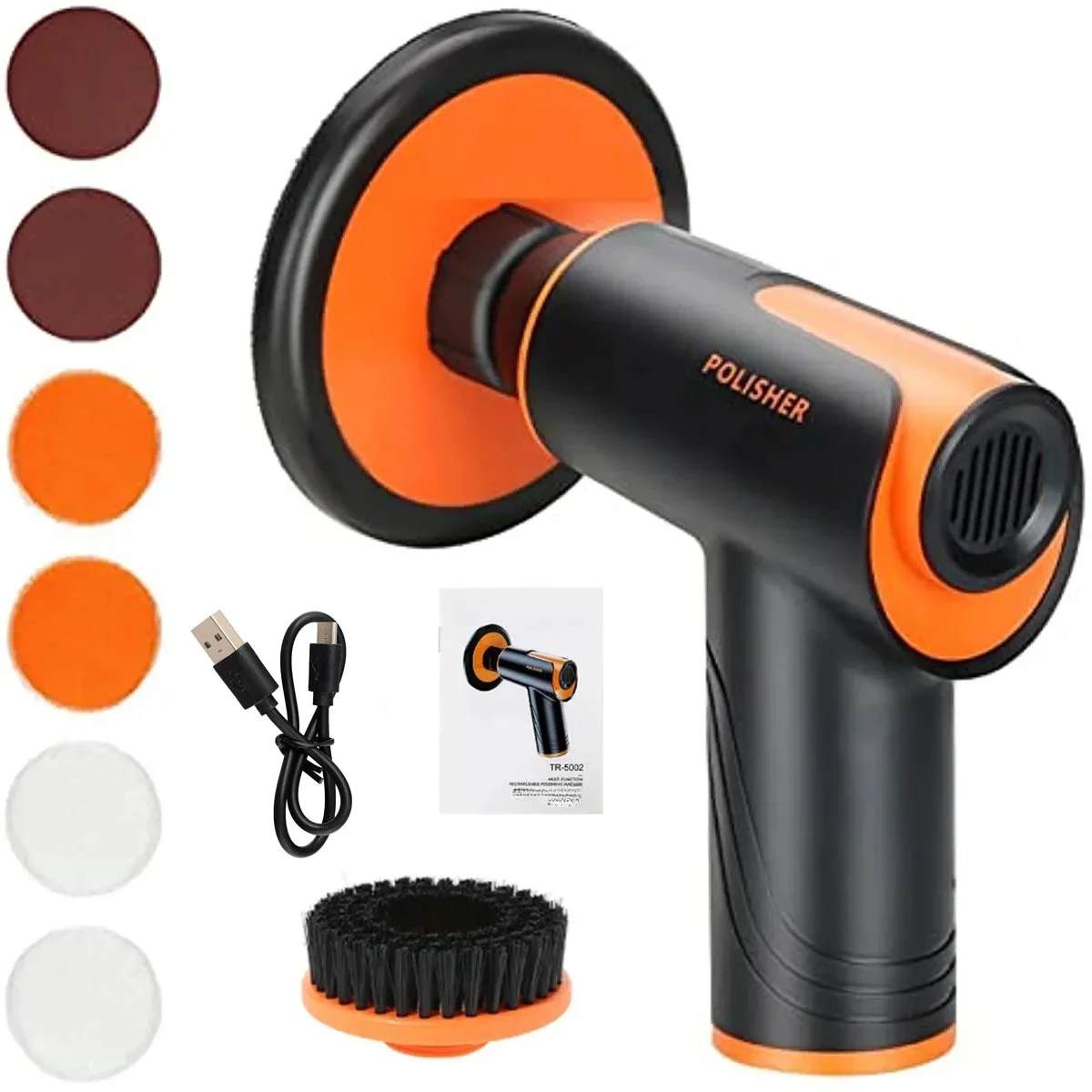Car Wax Polisher 100W Mini Wireless Portable Buffing Machine Rechargeable