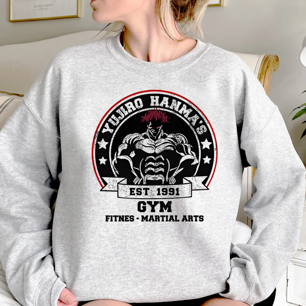 

Baki Hanma hoodies women long sleeve top Korean style vintage 2023 tracksuit pulls female harajuku sweatshirts