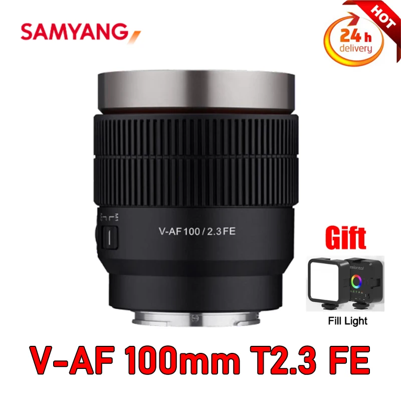 Samyang V-Af 100Mm T2.3 Fe Cine Lens Af Stm Motor Full Frame Camera Len Per Fotocamera Sony E Mirrorless