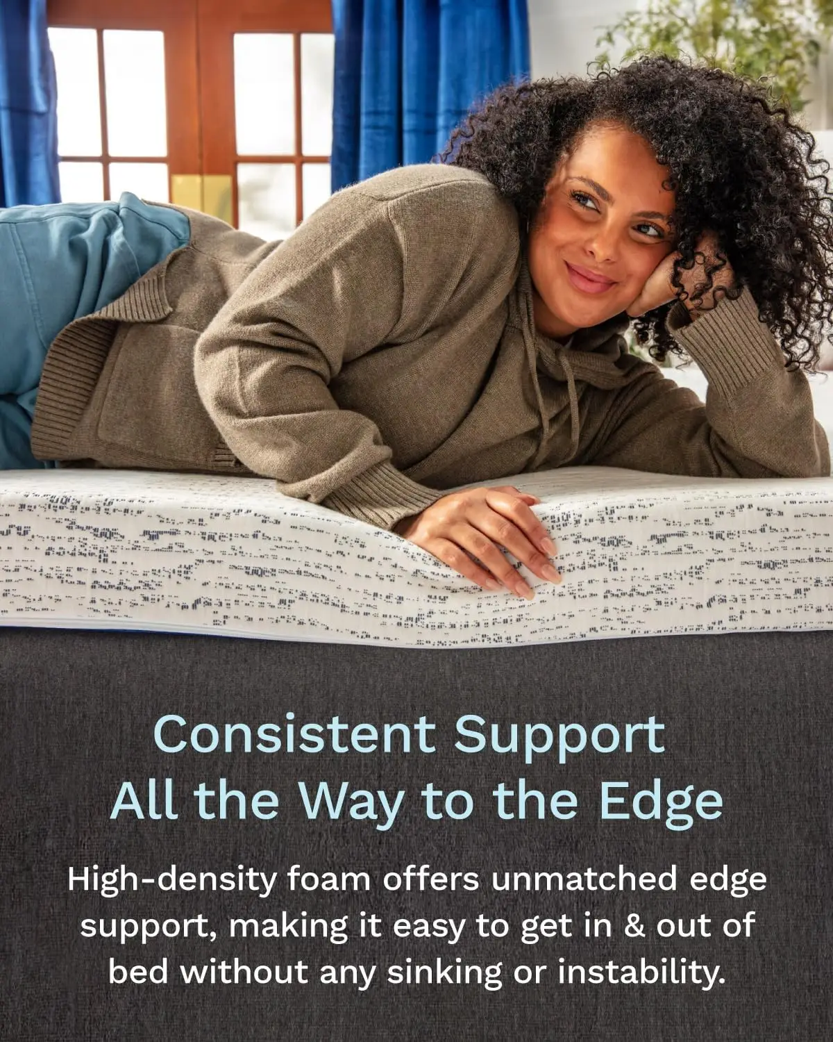 3 Inch Memory Foam Mattress Topper Queen - Select High Density Ventilated Mattress Pad - Premium Removable Rayon Cover