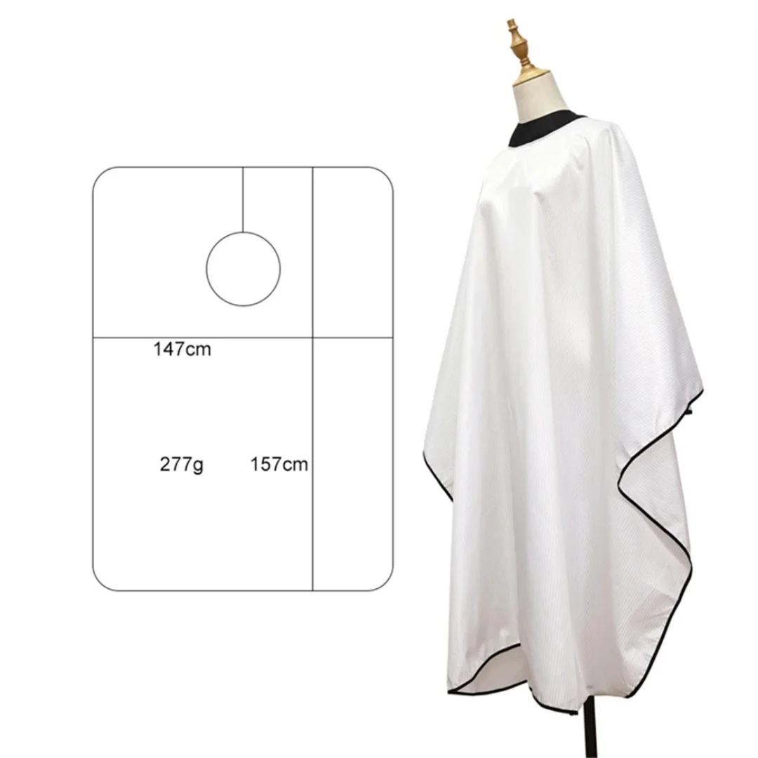 Professional Silicone Neck Hair Cutting Cape Hidden Buckle Antistick Broken Hair Barbershop Antistatic Styling Tools Supplies 6