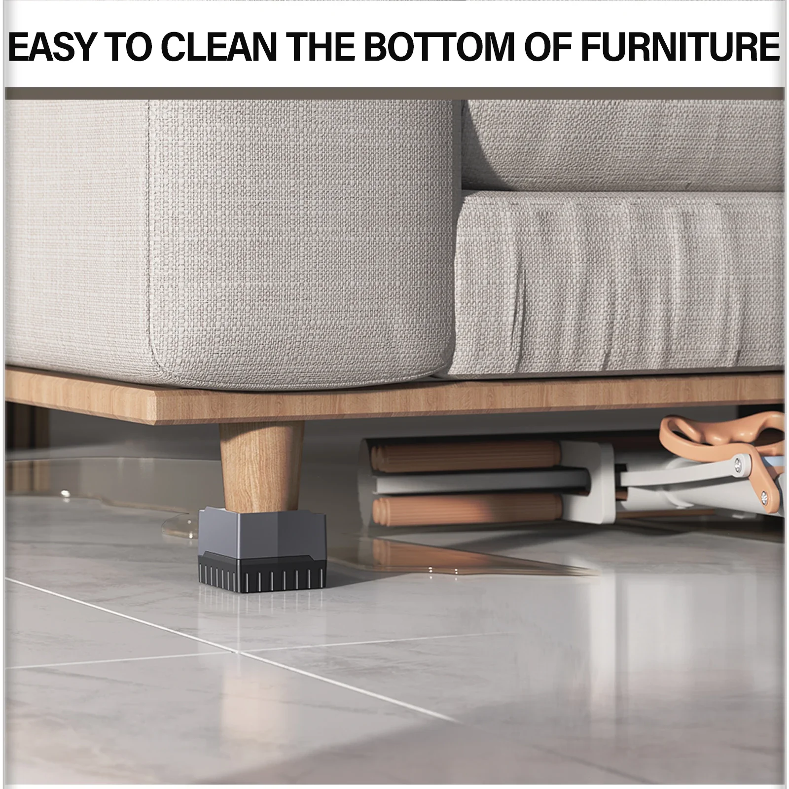 Eary 4pcs Table Leg Pad Sofa Bed Rubber Feet Protector Home