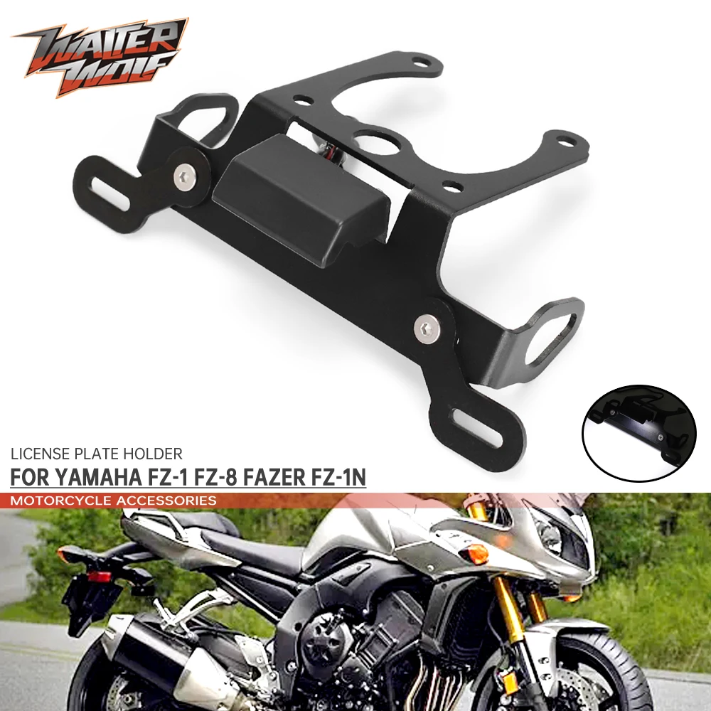 Fz1 Porta Targa Corta Per Yamaha Fz 1 Fz8 Fazer Fz1N Tail Tidy Fender Eliminator Led Light Frame Accessori Moto