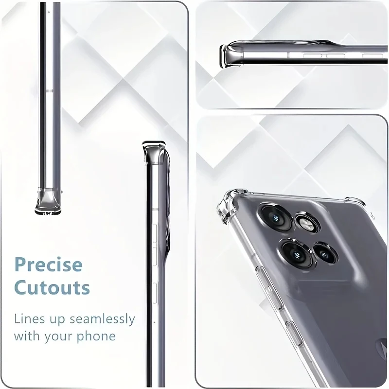 Transparent Soft Silicone Back Cover - Clear Phone Case Coque Capa
