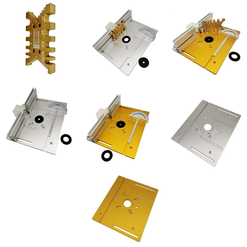 

Multifunction Aluminium Router Table Insert Plate Woodworking Electric Router Flip Plate for Working Benches Router