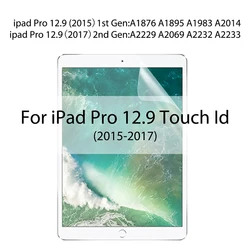 Premium PET Screen Protector for iPad Pro 12.9 - inch - High - Definition Protective Film (Pro 12.9 2015 - 2017)