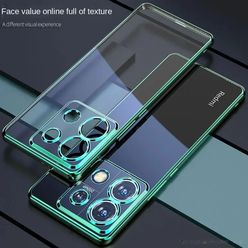 Ultra-Thin Electroplating Transparent Shockproof Silicone Case