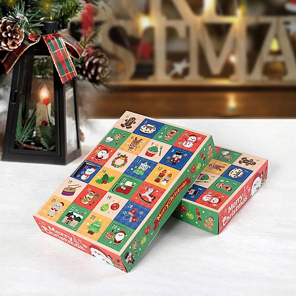 Description Picture 4 of itemEmpty Advent Countdown Calendar 5X Count Down To Christmas Advent Calendar Fillable Holiday Candy Box For Festive Atmosphere For