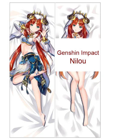 Nilou Genshin Impact Dakimakura Anime Body Pillow Case 22946 Female Horns –