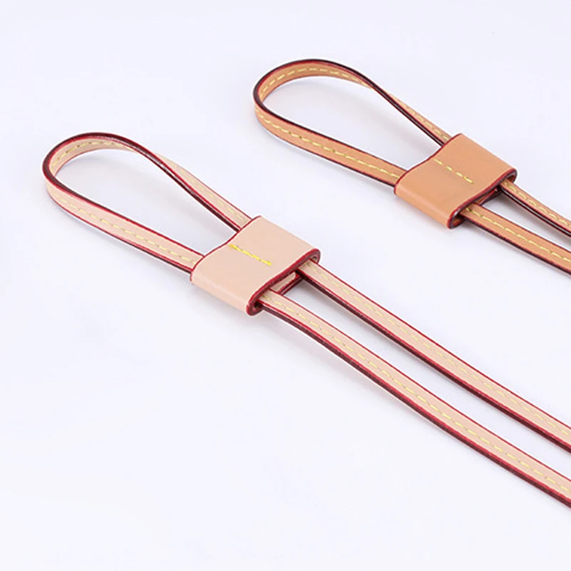 Tassenriem/Bag Strap/Telefoonkoord Gevlochten Leer - Metallic Lichtgoud/Zwart/Beige - GU | Charmz By Dy
