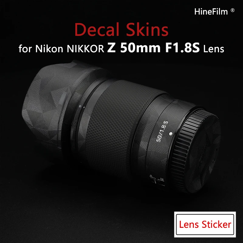 Hinefilm スキン NiKKOR Z 50 1.8 S レンズ用プレミアムデカールスキン