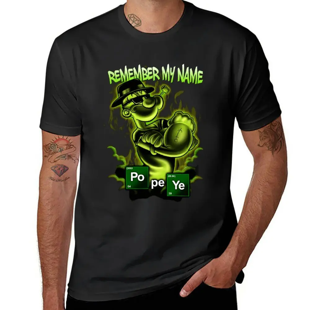 Popeye Heisenberg Classic In Vendita T-Shirt Girocollo Campagna Umorismo Graphic Tshirt Unique Leisure Eur Size