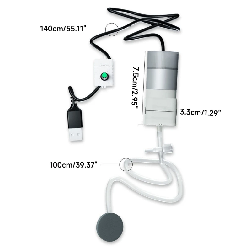 수족관 미니 USB 공기 펌프 휴대용 물고기 탱크 산소 공기 펌프 고 에너지 Dropship