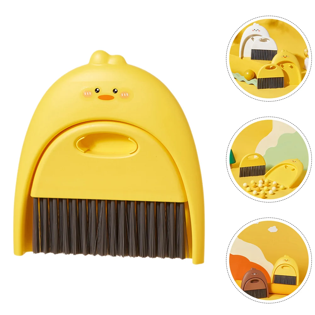 

1 Set Mini Dustpan and Brush Set Cartoon Small Broom and Dustpan Cleaning Tool