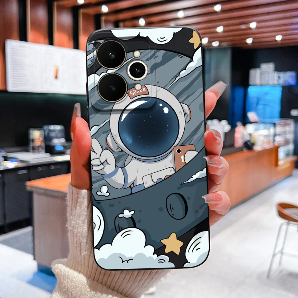 Creative Cartoon Pattern Soft Back Phone Case with Camera Protection - Lightweight Shell