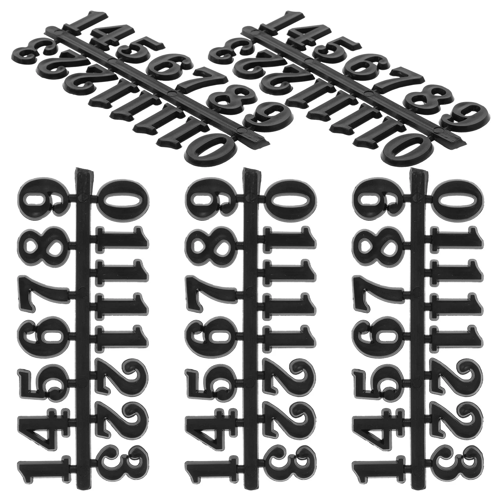 5 Sets Clock Accessories Numbers Self Adhesive Plate Mini Digital DIY Golden Plastic wall clock digital wall clock digital display clock