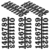 5 Sets Clock Accessories Numbers Self Adhesive Plate Mini Digital DIY Golden Plastic 3
