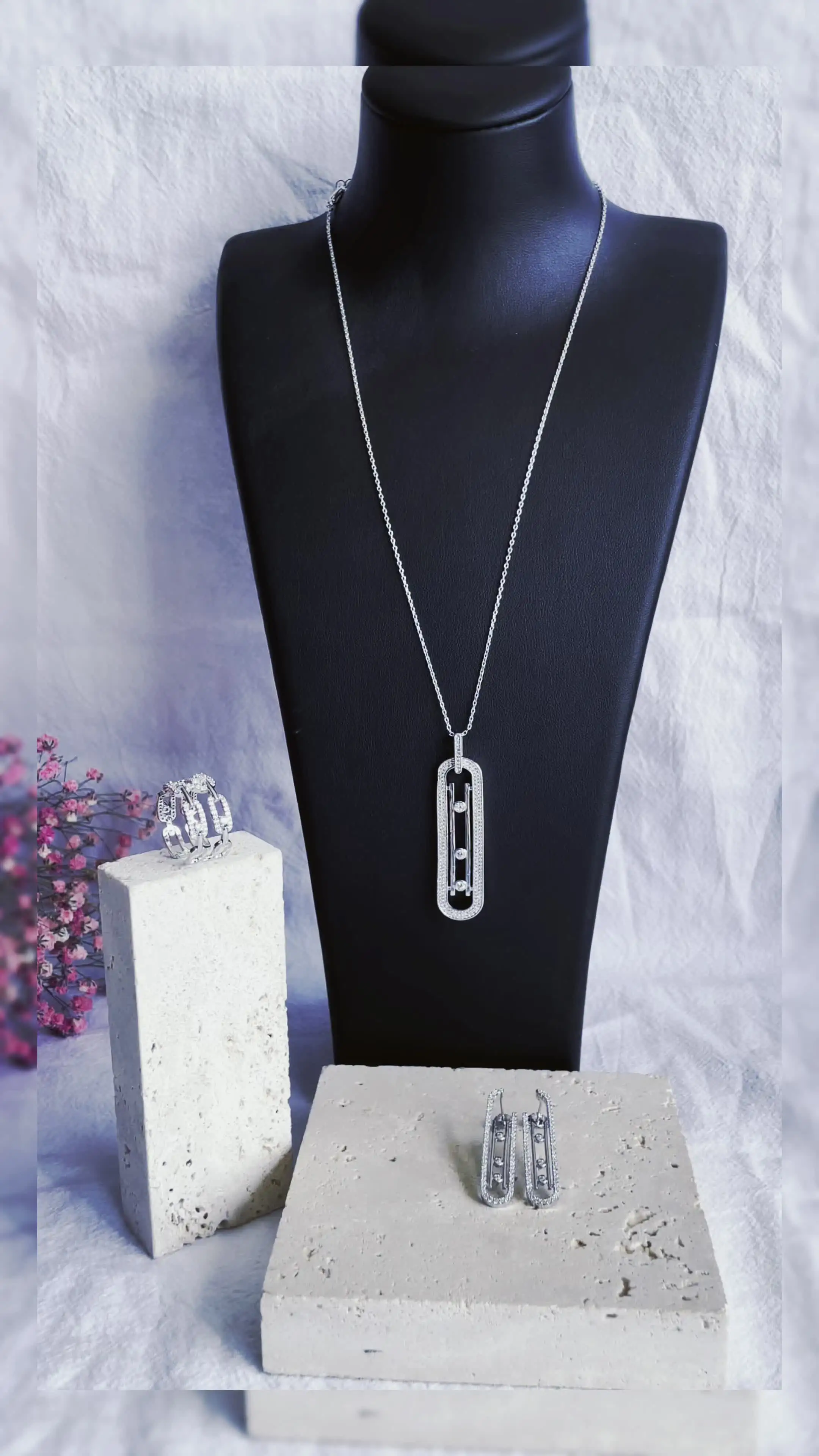 [wingbling] 芸能人着用☆Silver 925☆Water Drop Necklace Water Drop Sterling Silver Necklace – Wear The Peace