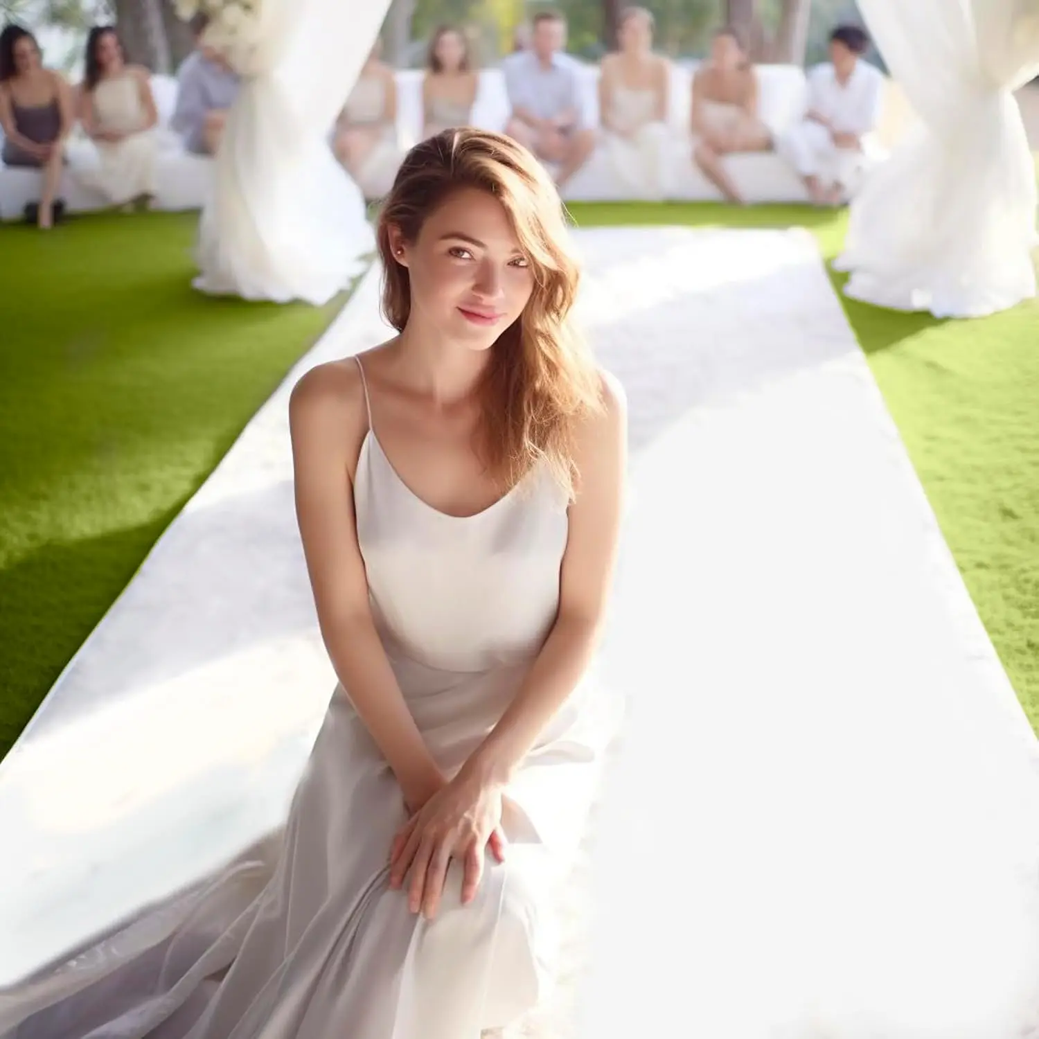 Wedding White Carpet Anti Slip Corridor Hotel Banquet Celebration Event Carpet Party Stage Large Exhibition