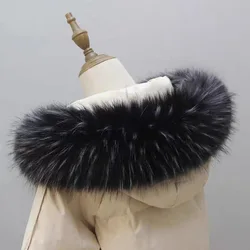 Luxurious Multicolor Faux Fur Scarf & Shawl (Black jacquard)