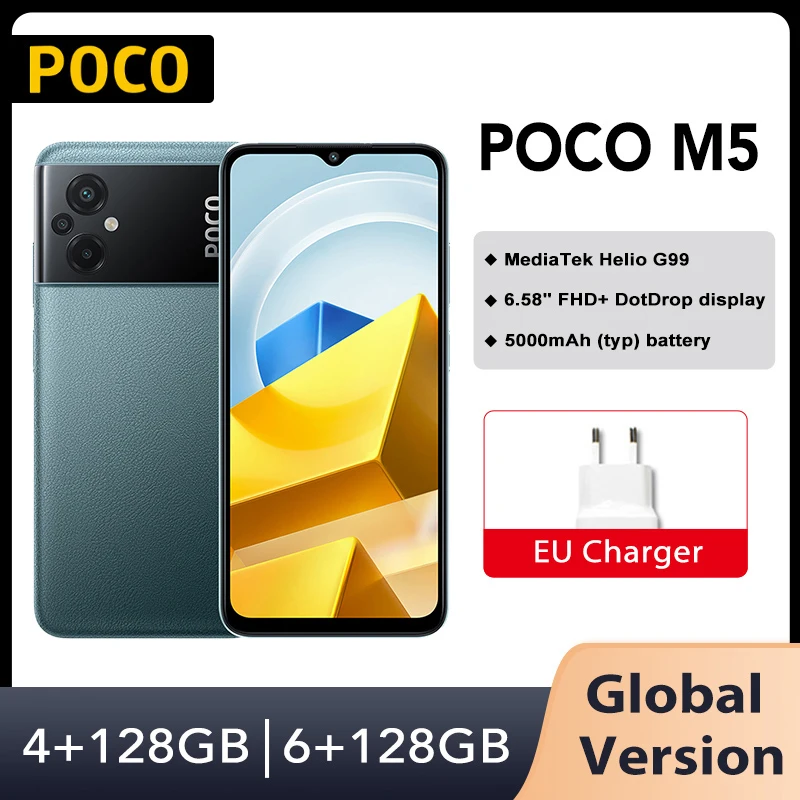 ETOtalk POCO M5 Global Version 4G Dual Sim Android 12 Helio G99