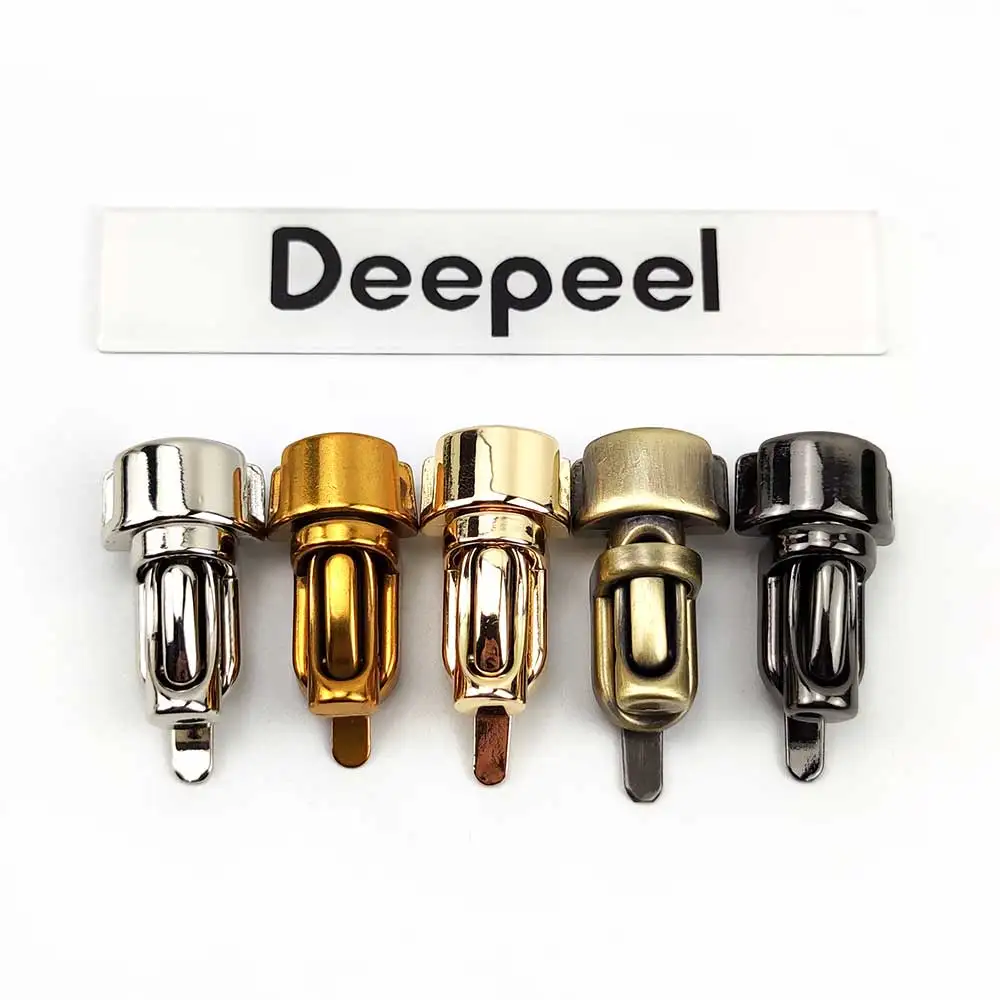 5pcs 33*20mm Metal DIY Bag Closure Twist Locks Clasp Purse Snaps Turn Lock Wallet Buckle Latch for Bags Hardware Accessories | Багаж и