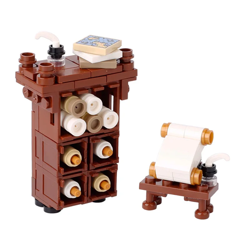 Medieval City Building Blocks MOC Kitchen House Furniture Bedroom Dining Room Soldier Figures Helmet Assembly Bricks Toys building block toy building block toys building block kits building block accessories