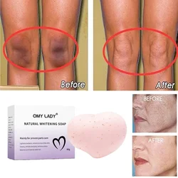 OMY LADY Natural Whitening Soap Armpits Underarm Groin Tender Essence Female Intimate Wash Body Scrub Cleaning Nourish Soap 80g