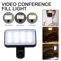 Video Conference Fill Light Portable LED Video Conference Fill Light Electroless Notebook Phone Universal Clip Webcam Call Light 2