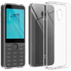 Clear Soft Silicone Shockproof Phone Case - Universal Fit 2024 - Nokia 235 4G 2024 (Clear)