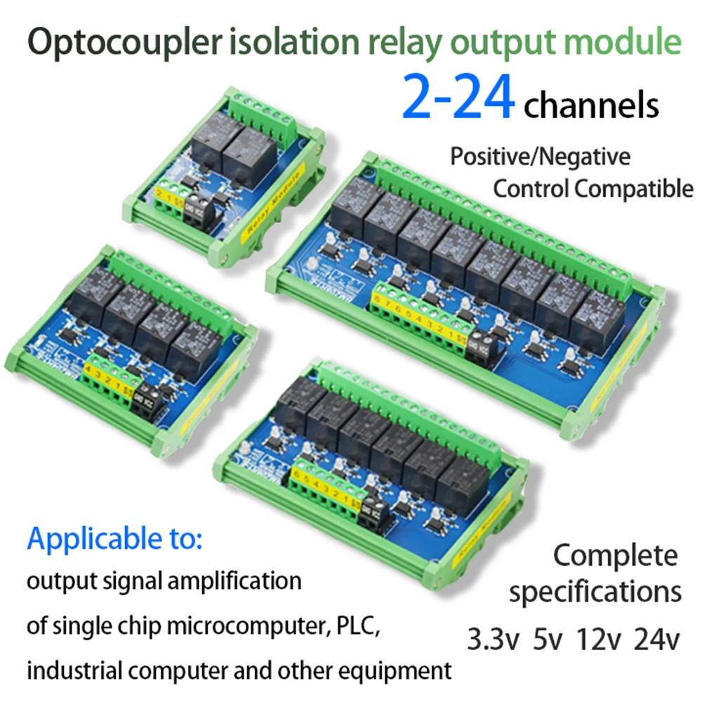 Optocoupler Isolation Relay Module Module Trigger Signal 12v Single Chip 5v/12v/24v Power Supply