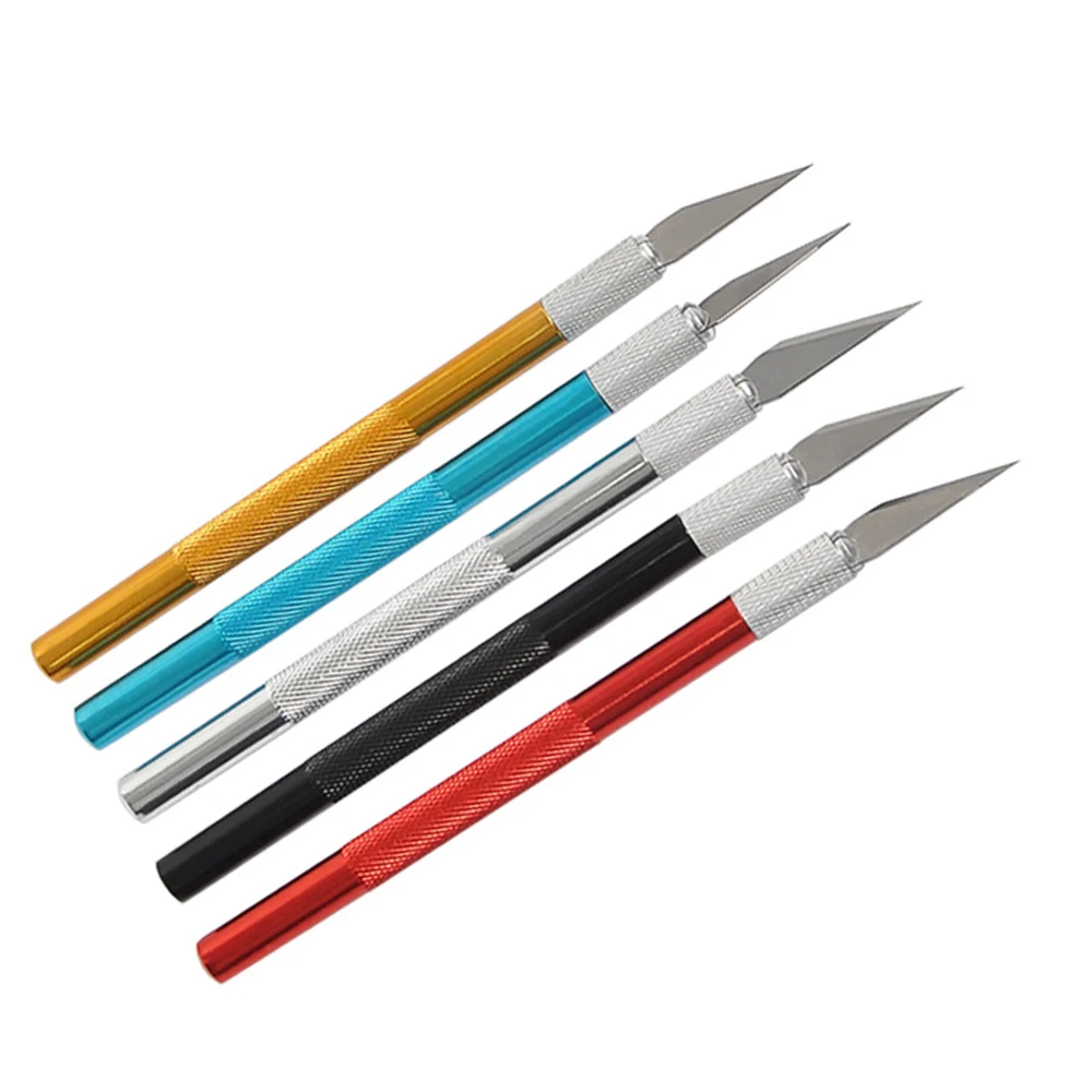 Metal Carving Scalpel Knife Tools Kit Anti-Slip Blades Engraving Craft Craft Knives Mobile Phone PCB DIY Hobby Repair Hand Tools model tools 15 pieces basic tools craft set hobby building tools for car model building repairing drop ship