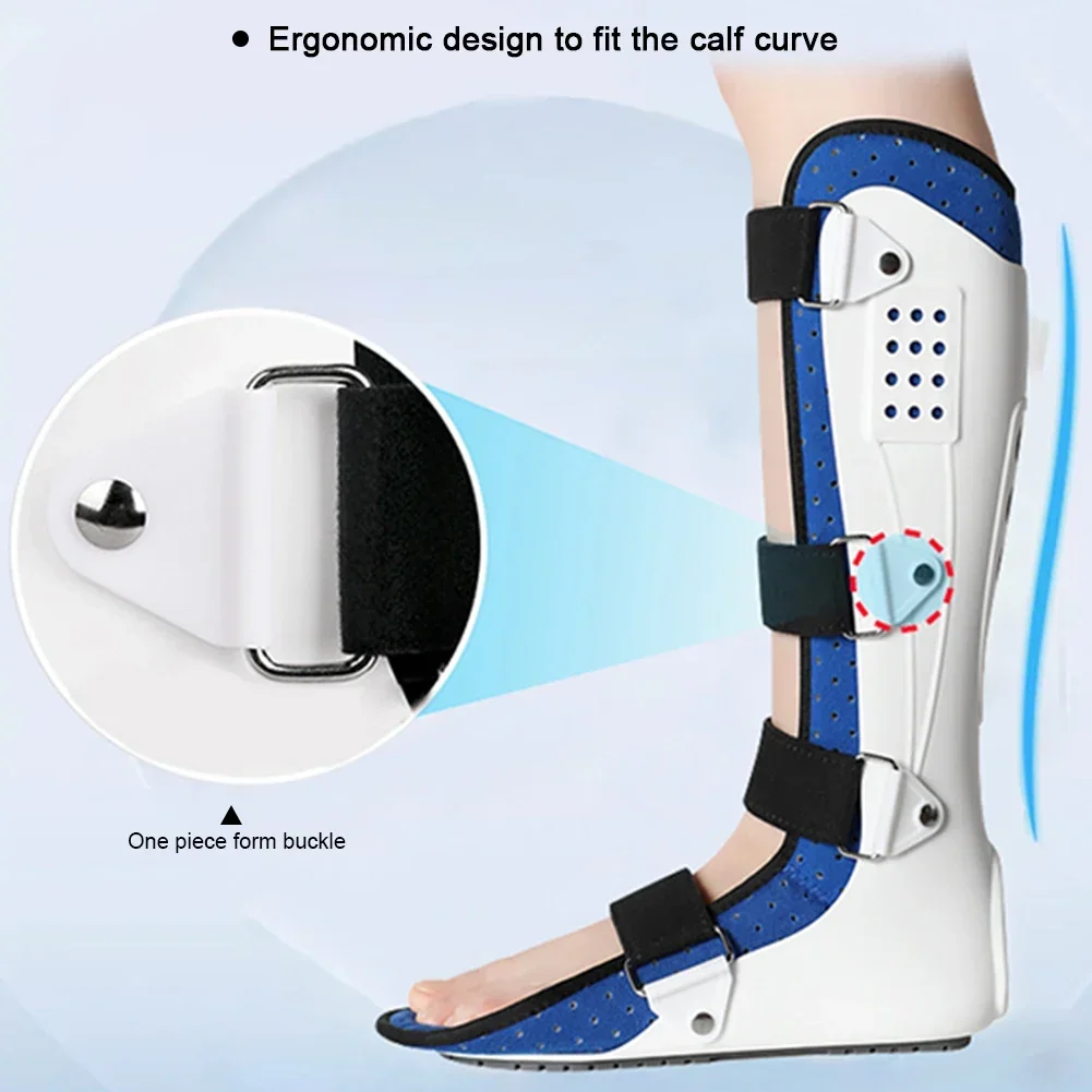 Ankle Support Ankle Straps Fitness Ankle Straps Ankle Support Brace Left & Right Ankle Brace Foot Drop Corrector Ankle Joint Varus Valgus Calf Fracture Fixer Breathable Adjustable Leg Feet Support