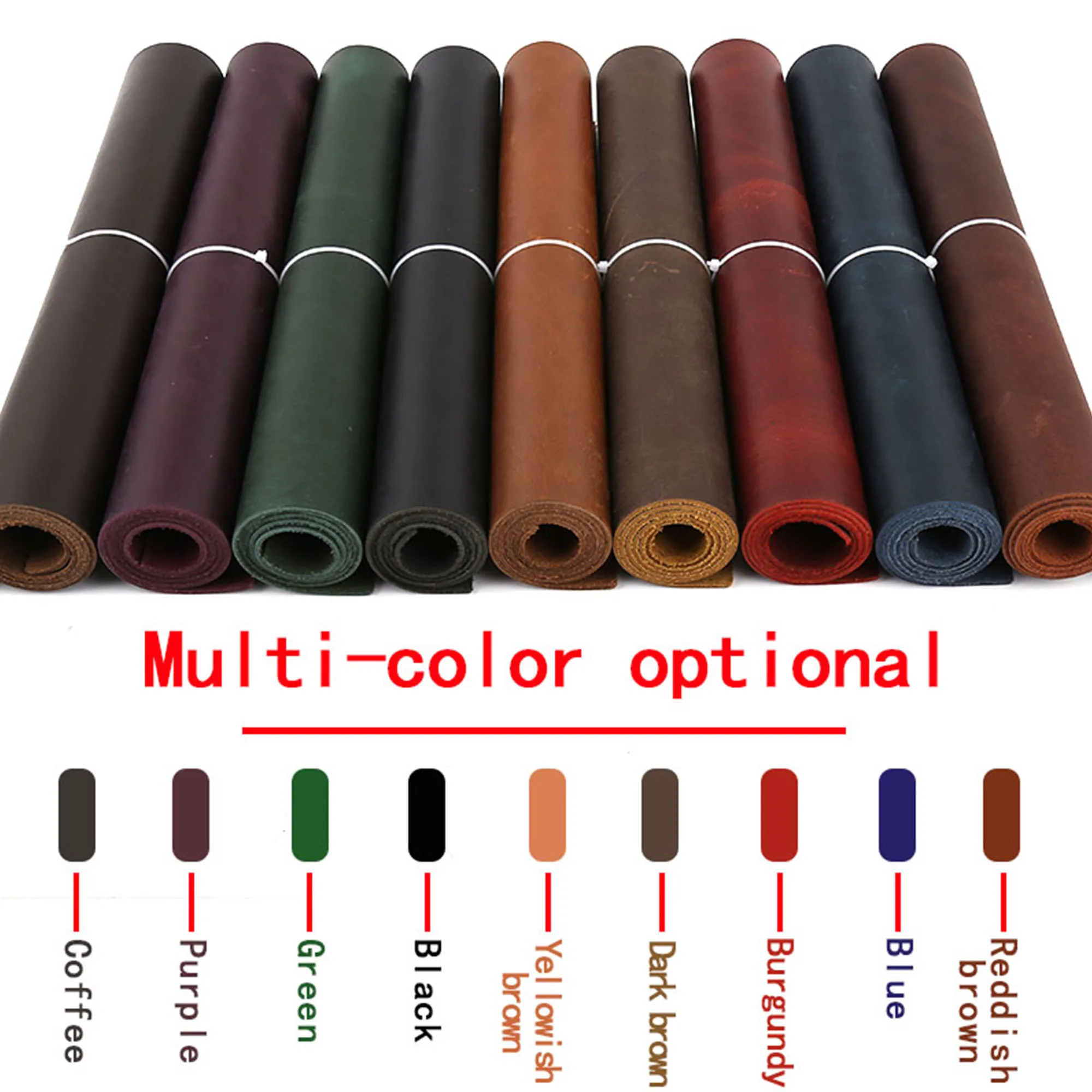 Premium Full-Grain Vintage Oil-Tanned Crazy Horse Leather